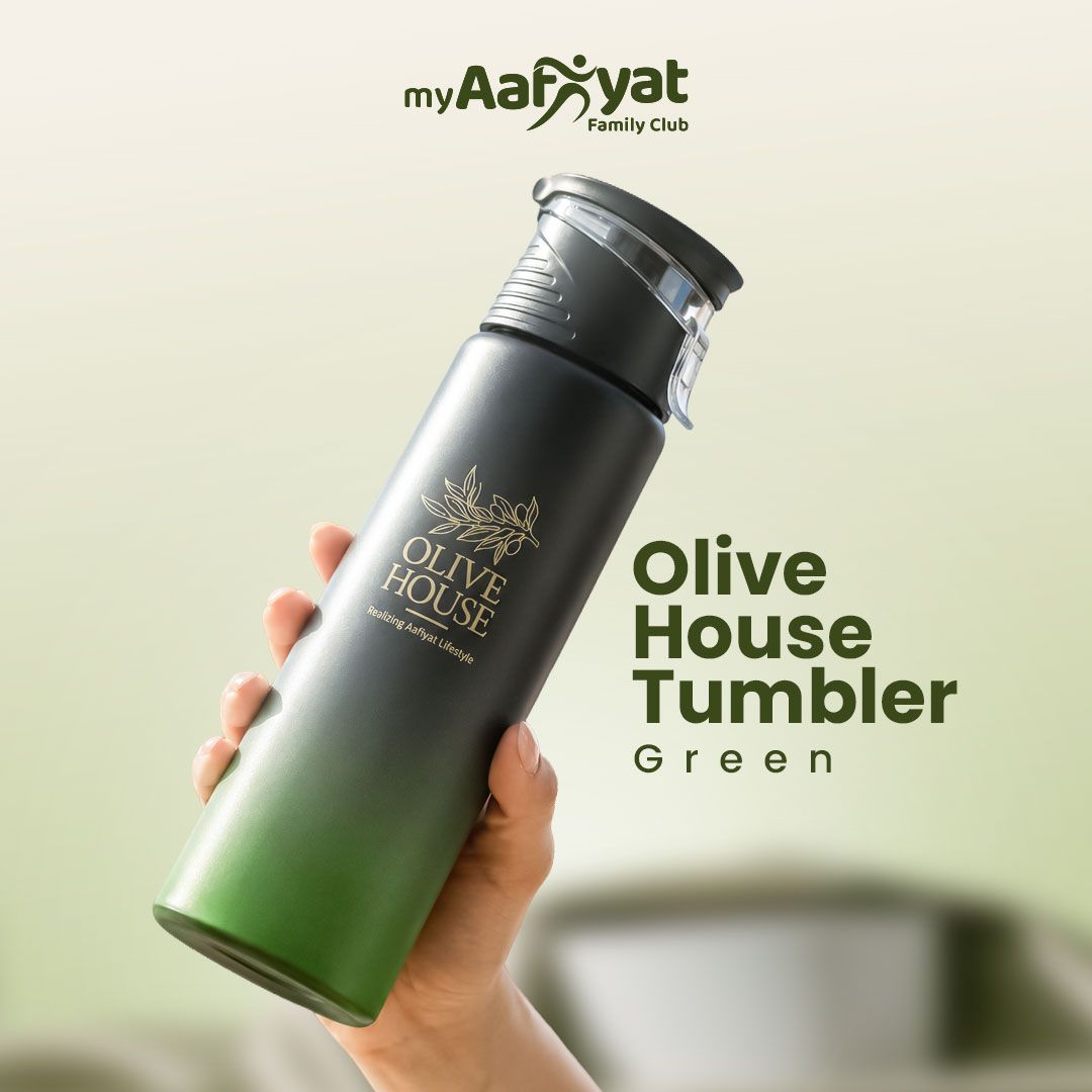 OLIVE HOUSE TUMBLER (BLACK + GREEN)
